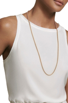 Box Chain Necklace, 18K Yellow Gold